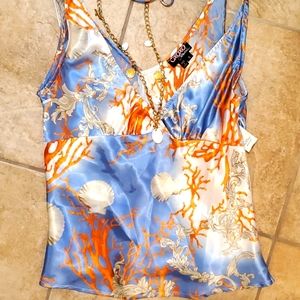 Sea print tank top